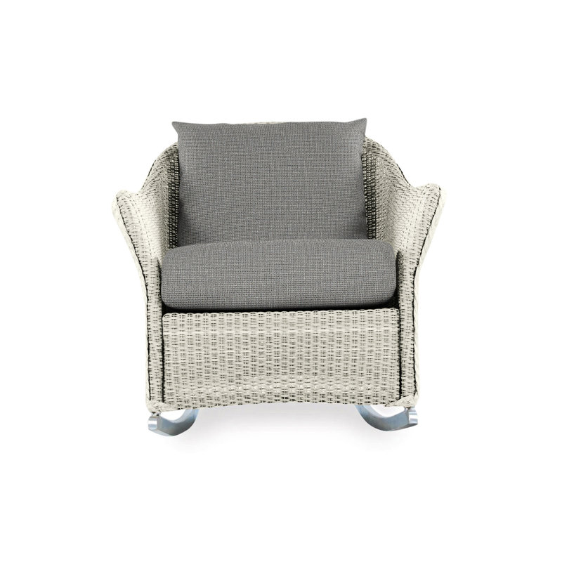 Weekend Retreat Outdoor Rocker Chair, Demo Oatmeal, Linen