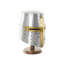 Sculpture Goldwasser Cole et casque en fer