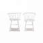 Dining Chair Set with Arm,Wood Legs