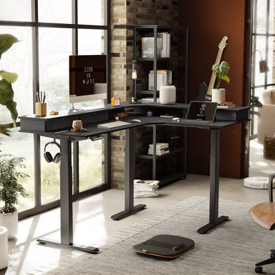Bureau debout à triple hauteur réglable