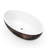 Freestanding Bathtub With Solid Surface, 67 Inches, Matte White And Walnut, Comfortable Bathing, Good For Space Utilization In Large Bathrooms Inch Surface Bathtub, Comfortable, Hotel