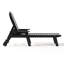 Ensemble de chaises longues inclinables en poly avec roulettes et porte-gobelets 3 pièces Brighton-853660425