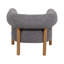 Chaise d'appoint arrondie avec pieds en bois-254028720-254028727