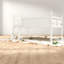 Lit mezzanine bas Safe Safe, structure en bois aggloméré simple, chambre d'enfant beige moderne
