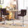 Pete Swivel Upholstered Adjustable Height Counter Stool with Metal Frame