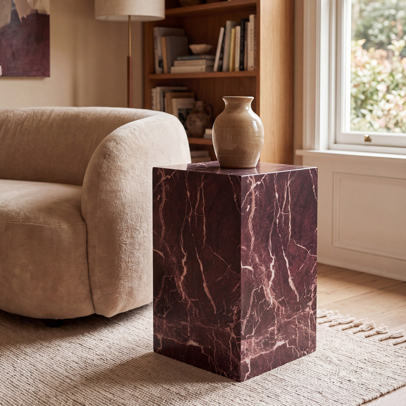 Table de bout haute 20 po Chiel, Rouge