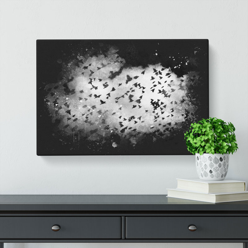 Birds On The Move - Wrapped Canvas, 45cm H x 76cm W x 4cm D