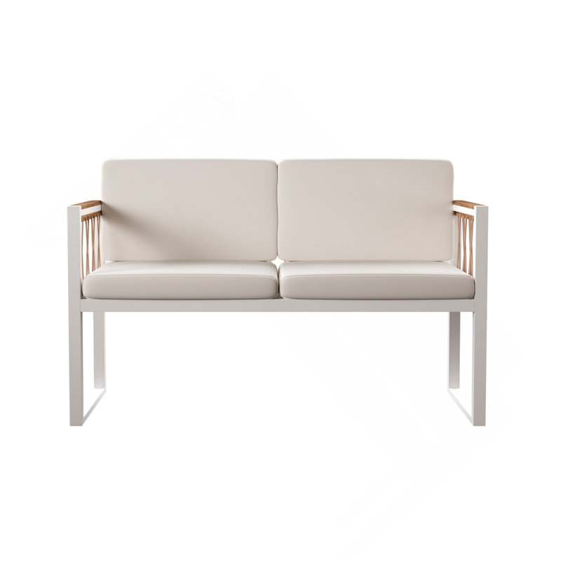 Cushioned Outdoor Loveseat/Settee