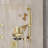 SlideLux 3-Function Wall Mounted Complete Shower System with 3 Body Jets and Slide Bar-110585259