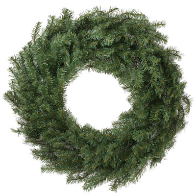 Couronne de Noël artificielle en sapin vert de 91 cm (36 po) - Décoration des fêtes