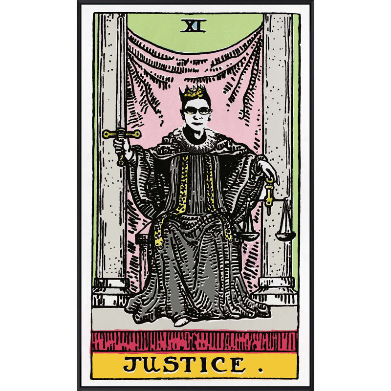 The Justice Print by Rita Taverni, Black Framed, 31" H x 19" W