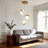 Modern 3 - Light Sphere Chandelier Dimmable