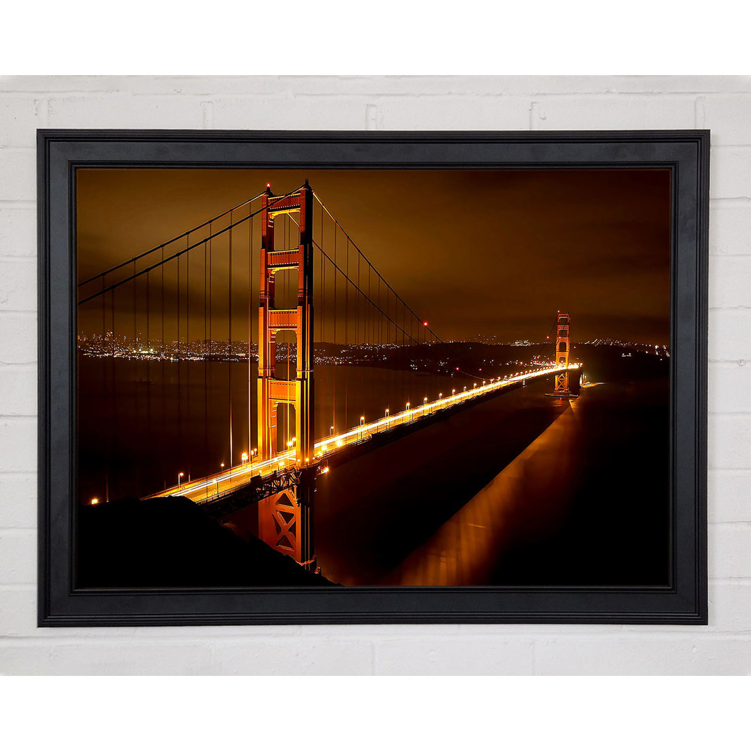 Golden Gate Bridge Nights Gerahmter Druck