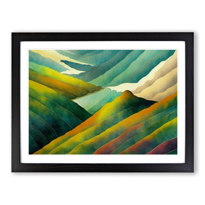 XH1022-7536X Rolling Mountain Range Vol.3 - Single Picture Frame Painting