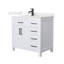 Meuble-lavabo simple autoportant 36 po avec plateau en quartz Beckett-108351984-108351987-108351991
