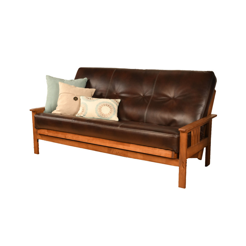 Stratford Full / Double Upholstered Futon And Mattress, Barbados, Oregon Trail Java, Innerspring