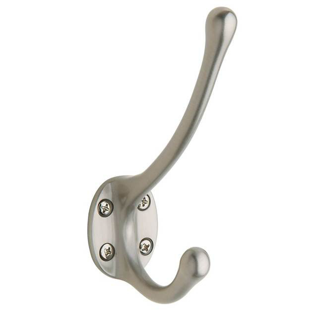 Costume Wall Hook, Satin Nickel