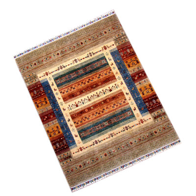 Afghan Hand Woven Wool Area Rug
