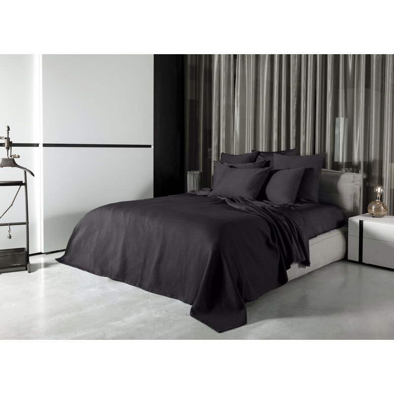 Olivia Sham, Standard Sham, Charcoal