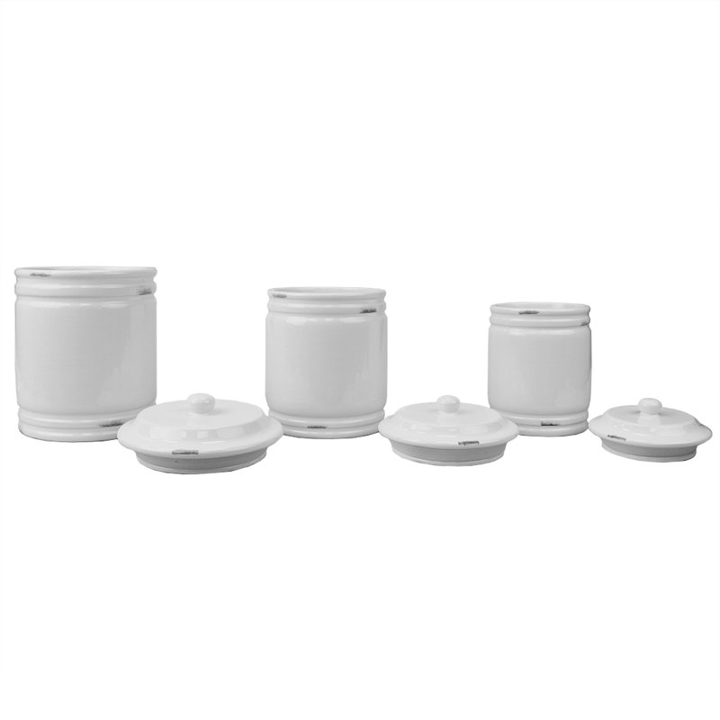 Ceramic / Porcelain Canister - Set of 3