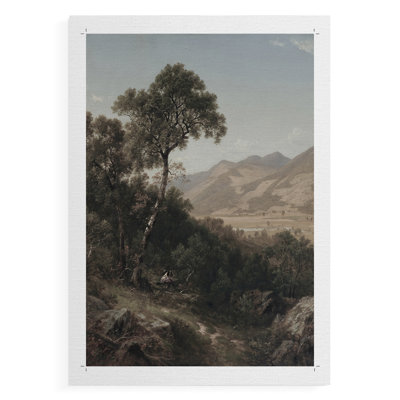 Paysage rétro Cxxxviii - impression sur toile seulement - non encadrée