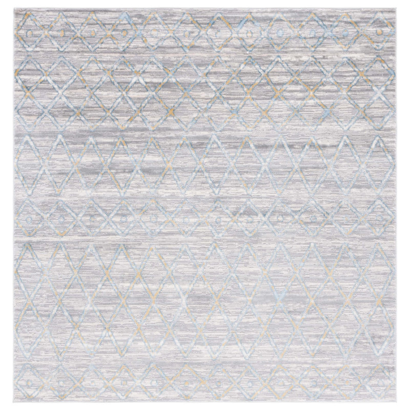 Lagoon Performance Southwestern Rug, Square 6'7"