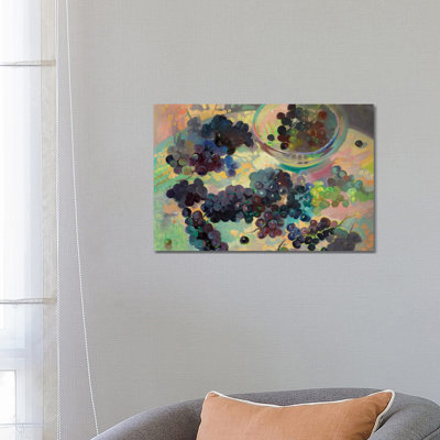 Grapes 1 Piece Wrapped Canvas Painting