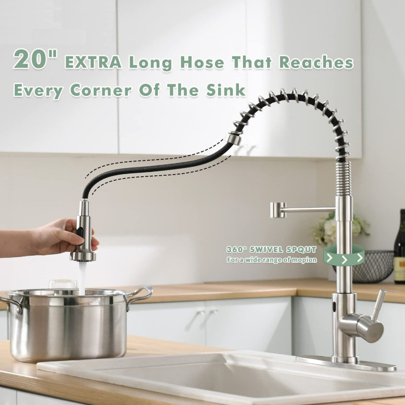 XWSI Pull Out Touchless Kitchen Faucet