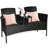 Penalosa 2 - Person Patio Conversation Set with Cushions-1230727658-1230727659