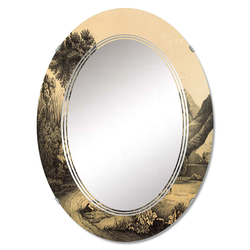 Miroir de salle de bain ovale mural, 36 po x 24 po