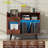 Large Record Player Stand, 350 Vinyl Record Storage Holder with Power Outlet and LED Light-471732376