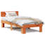 Bed Frame with Headboard Solid Pine Wood-312509226-312509229