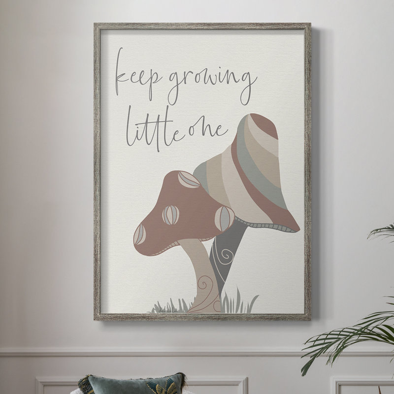 Keep Growing Framed Print - Solid Wood, 21" H x 17" W