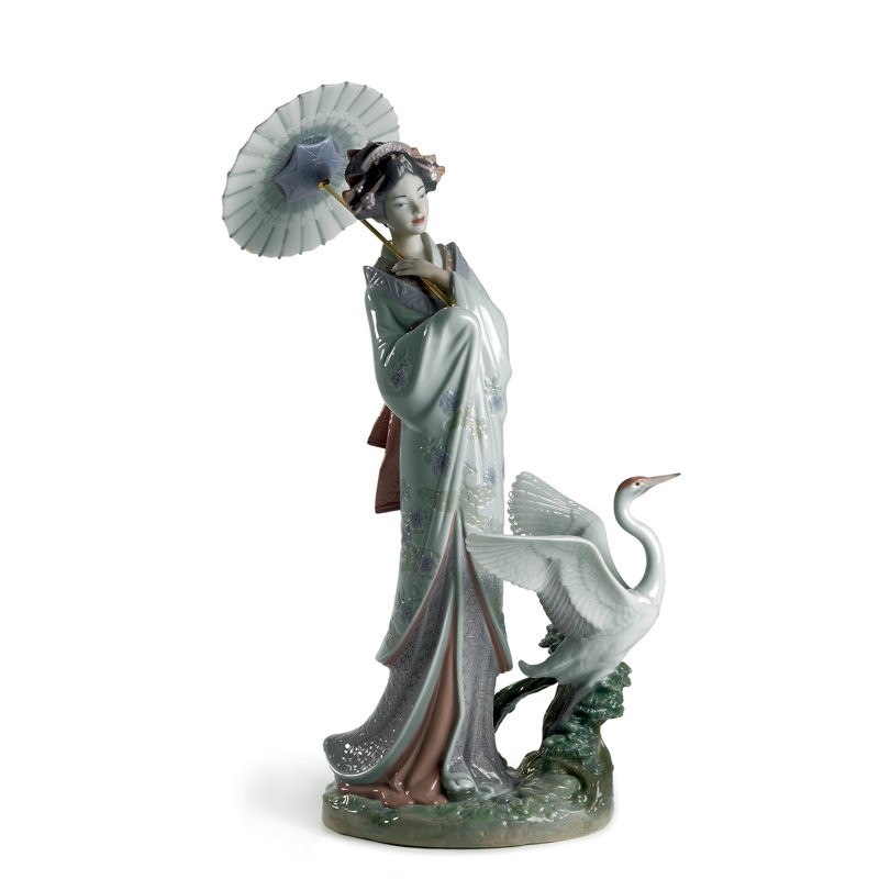 Figurine de femme à portraits japonais