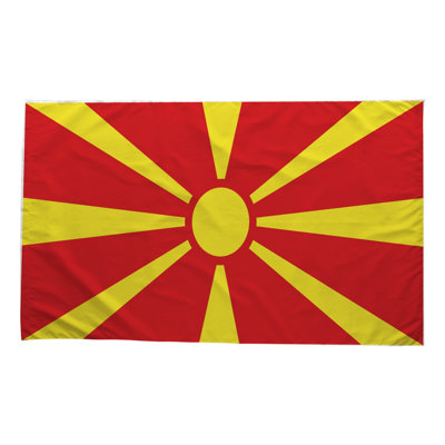 Drapeau de la Macédoine du Nord - drapeau extérieur