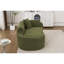 Chaise longue incurvée à compression, chenille, avec oreiller intégré, 3 en 1, polyvalente, assise profonde, aucun assemblage requis, pour chambre à coucher, lit moderne, 2 places, idéale pour les petits espaces, design, montage rapide