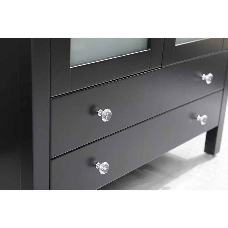 Avebury 36" Single Bathroom Vanity Set, Black