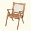 Ensemble de chaises de patio avec coussins, bois d'acacia résistant aux intempéries et assise en corde pour un confort extérieur