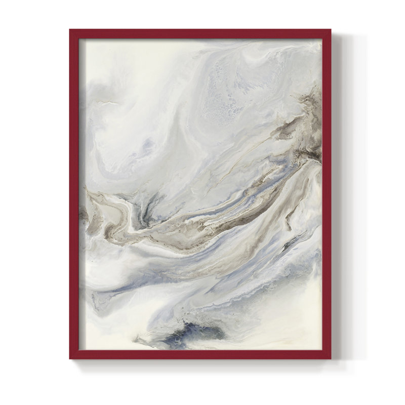Ephemere Framed Print Framed Print - Solid Wood, H 30 po x l 24 po, Rouge