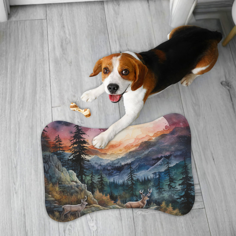 Dusk's Embrace - 1 Piece Bone Shape Feeding Mat