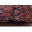Tapis en laine bleu marine à motif persan Hamedan noué à la main 10 x 13