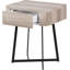 Angeliah 50cm W Metal Bedside Table-111122263
