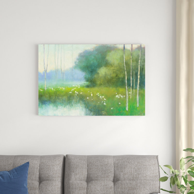 " Spring Midst " Mixed Media Painting, 24" H x 36" W x 1.25" D