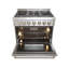 Cuisinière au gaz électrique en acier inoxydable à double combustible de 5,2 pi cu CROWN 36 po ARD3601