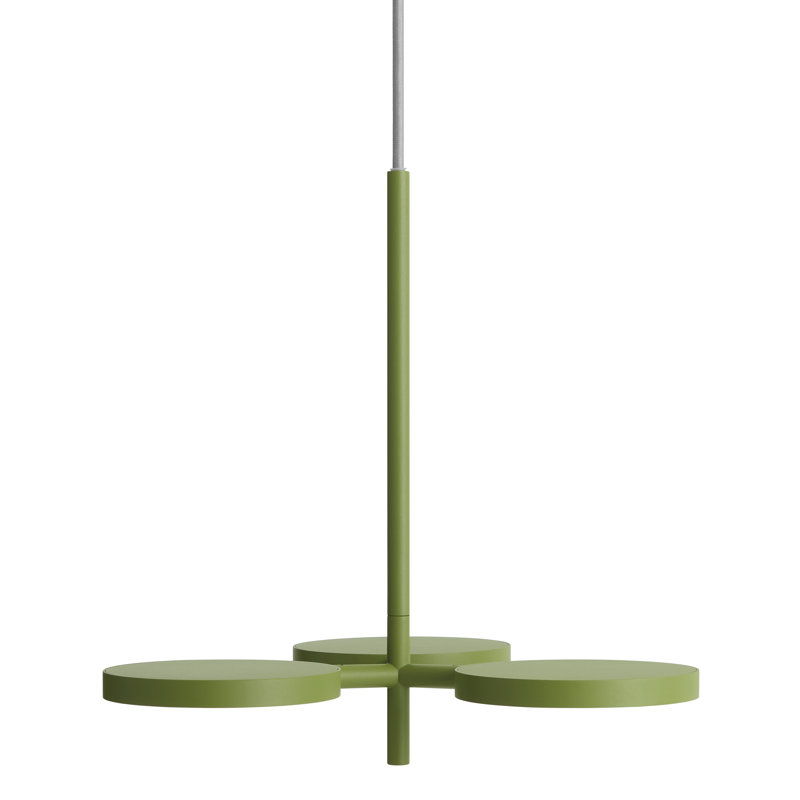 Shine On 3 - Light LED Pendant, Grasshopper, 16" H x 15" W x 15" D