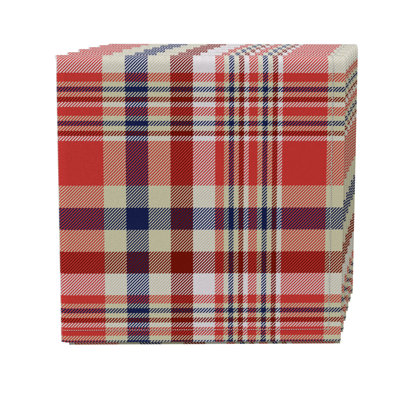 Rectangular Plaid Cotton Twill Tablecloth