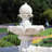 Malpelo Traditional 2-Tier Resin Solar Water Fountain with Battery Backup - White-1036765757
