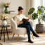 Fauteuil demi-tonneau Corduroy-513979496