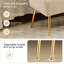 Banc rembourré en velours Chereese-915414883