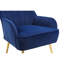 Fauteuil en velours Hulings-121274004